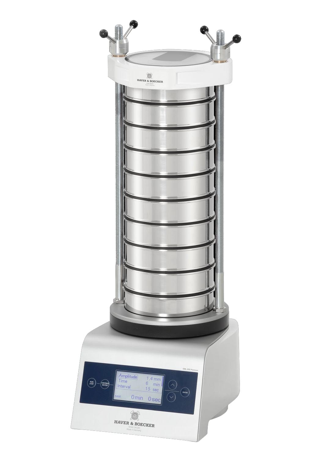 Siebmaschine EML 200 Premium mit Spannsystem Classic