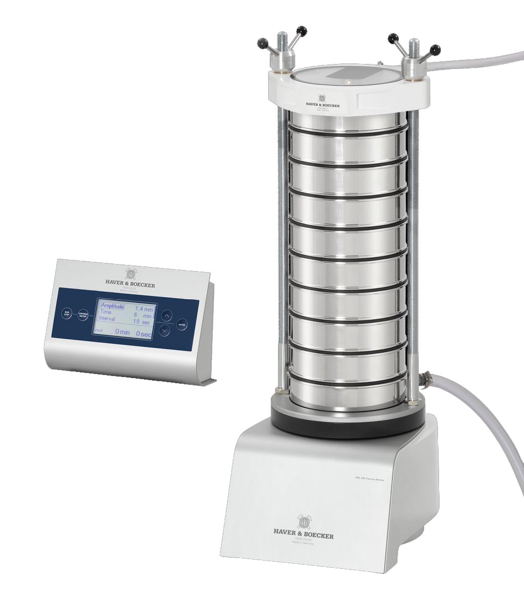 Siebmaschine EML 200 Premium Remote mit Schnellspannsystem